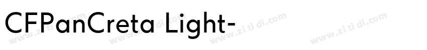 CFPanCreta Light字体转换